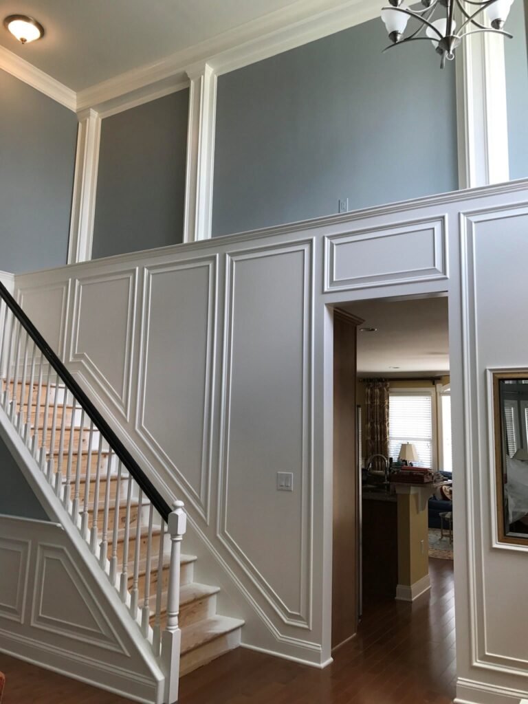 Architectural wall paneling and trim design in Monmouth County NJ interior