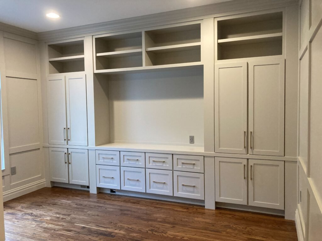 Built-in wall unit and cabinetry millwork in Monmouth County NJ home
