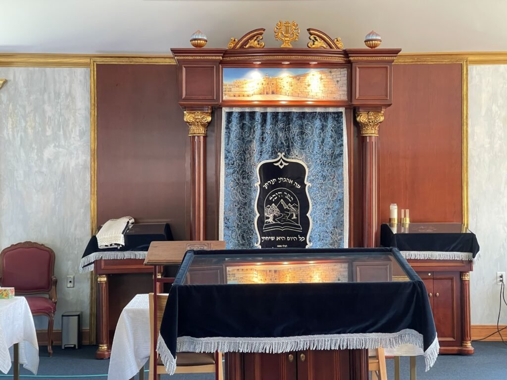 Custom storage built-ins designed for Monmouth County NJ Synagogue